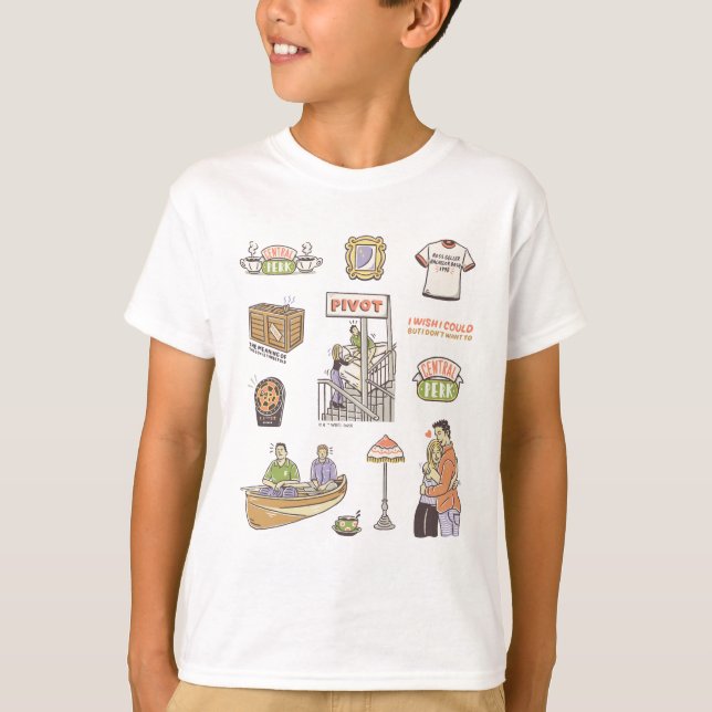 Camiseta AMIGOS™ | Iconos Personalizados (Anverso)