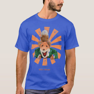 Camiseta Amigos japoneses retro de Basil Brush
