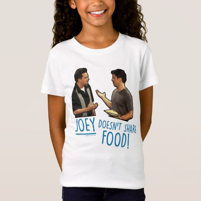 Camiseta AMIGOS™ ¡Joey no comparte comida! (Anverso)