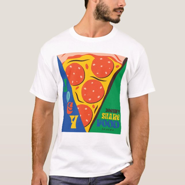 Camiseta AMIGOS™ | Joey no comparte comida - Pizza Graphic (Anverso)