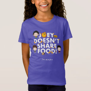Camiseta AMIGOS™   Joey no comparte la teoría de la comida