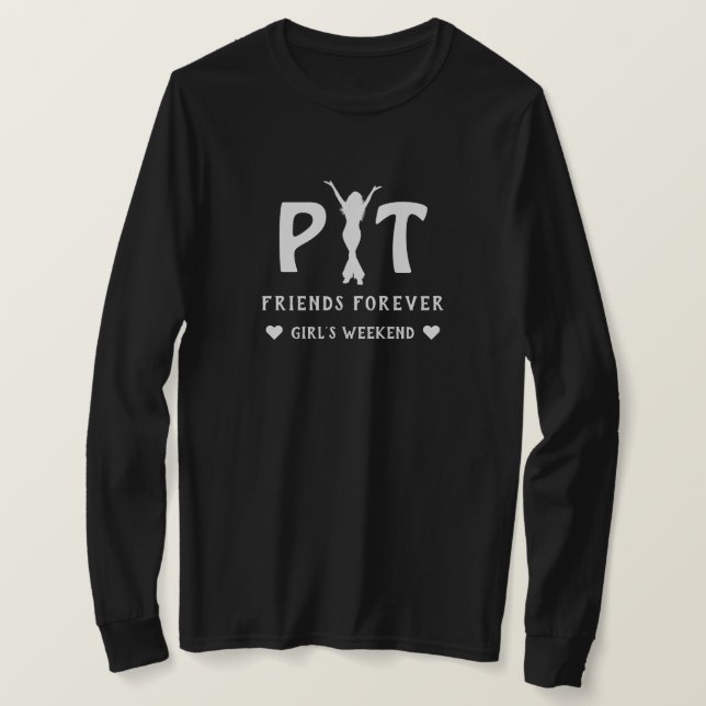 Camiseta Amigos jóvenes de PYT Bonito para siempre (Anverso del diseño)
