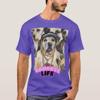 Camiseta Amigos Labrador de vida de gánster
