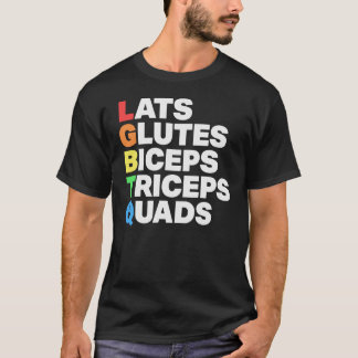 Camiseta Amigos Lgbtq Lats Glúteos Bicepsriceps Cuádriceps