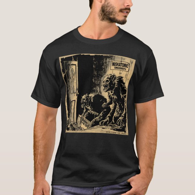 Camiseta amigos MUTANTES DE MISKATONIC (Anverso)