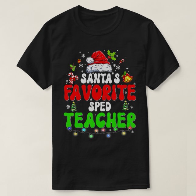 Camiseta Amigos Navidades de profesores favoritos de SPED N (Diseño del anverso)
