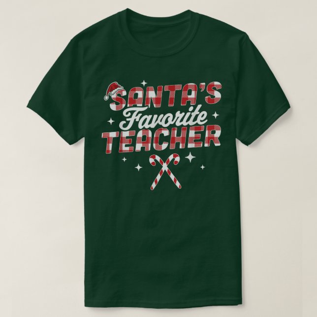 Camiseta Amigos Navidades de profesores favoritos Santa Hat (Diseño del anverso)