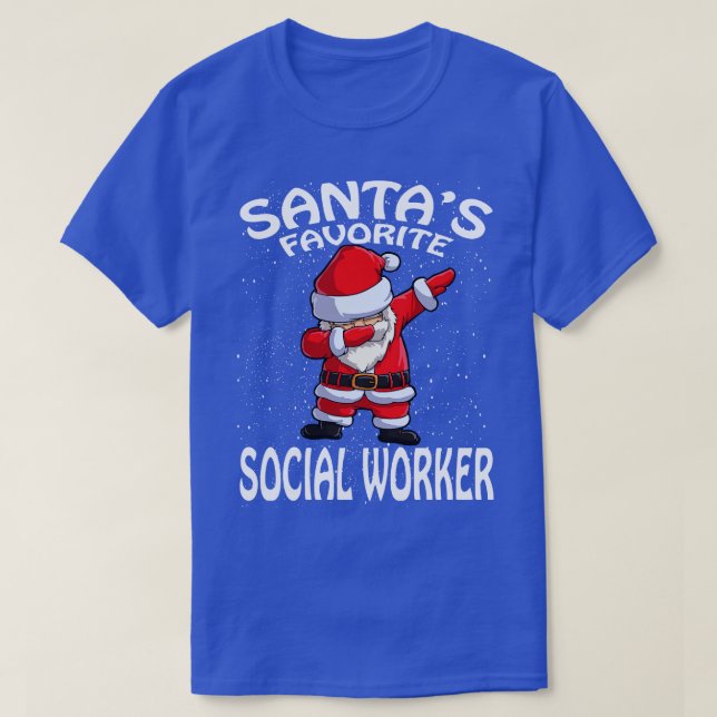Camiseta Amigos Navidades de trabajadores sociales favorito (Diseño del anverso)