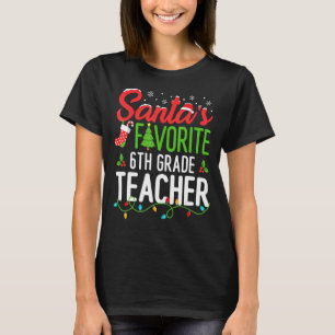 Camiseta Amigos Navidades favoritos de sexto grado de profe