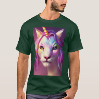 Camiseta Amigos niño gato unicornio arcoíris