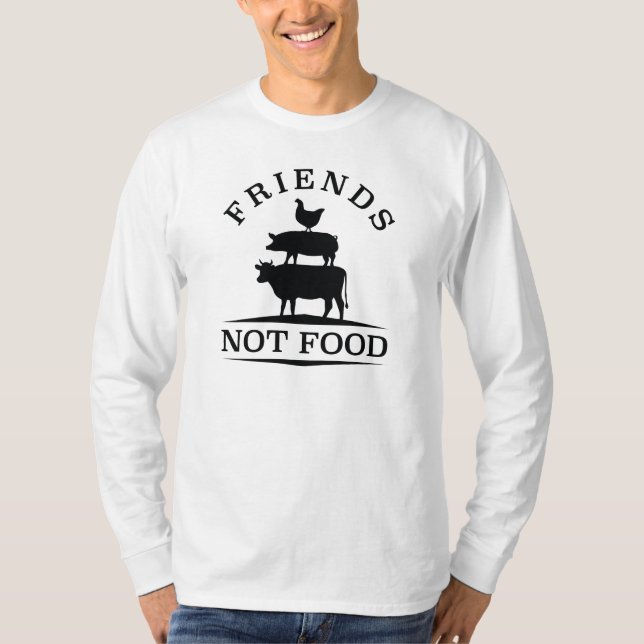 Camiseta Amigos No Alimentos (Anverso)
