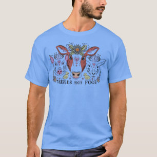 Camiseta Amigos No Comida Tee Vegan Gift Mundo Vegetariano