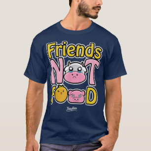 Camiseta Amigos no comida Vegetariano