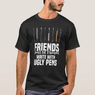 Camiseta Amigos no permiten que sus amigos escriban con plu