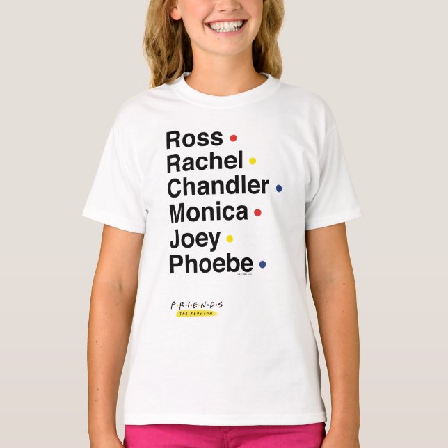 Camiseta AMIGOS™ | Nombres de caracteres 2 (Anverso)