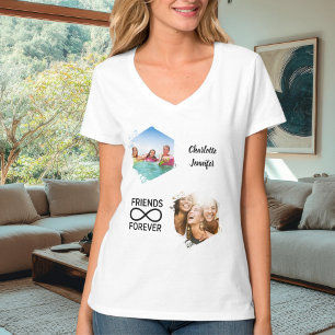 Camiseta Amigos para siempre nombres de fotos de infinito