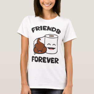 Camiseta Amigos para siempre - Rollo de papel de poop y toi