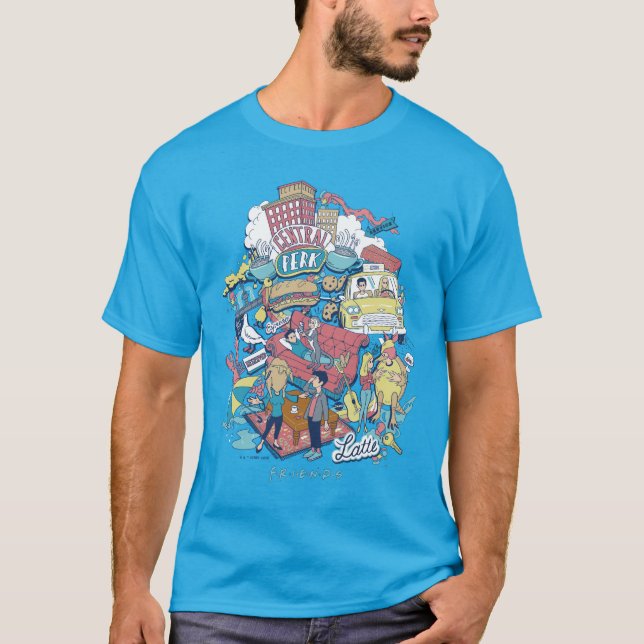 Camiseta AMIGOS™ | Personalizado Collage (Anverso)