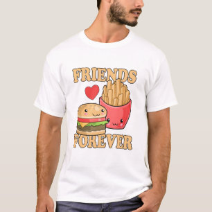 Camiseta Amigos por siempre Burger and Fries Humor