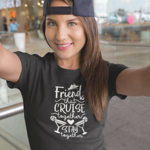 Camiseta Amigos Que Crucero Juntos Vacaciones De Viaje En G