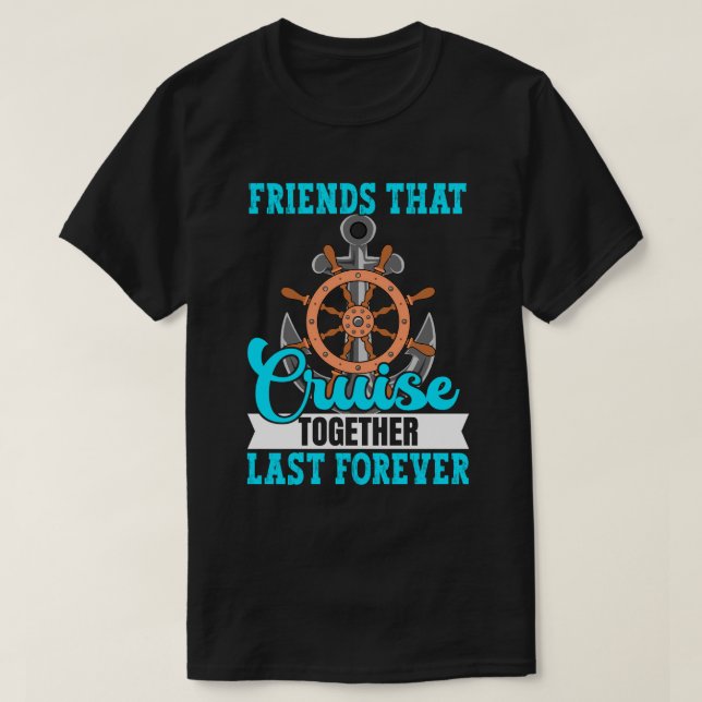 Camiseta Amigos que cruzan juntos por siempre (Diseño del anverso)