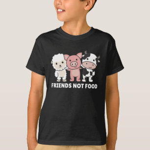 Camiseta Amigos que no comen Vegan oveja vaca lechera