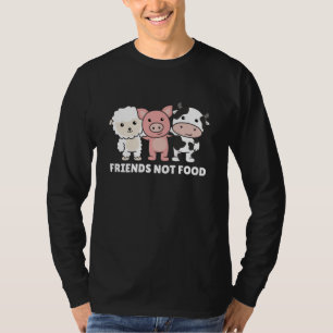 Camiseta Amigos que no comen Vegan oveja vaca lechera