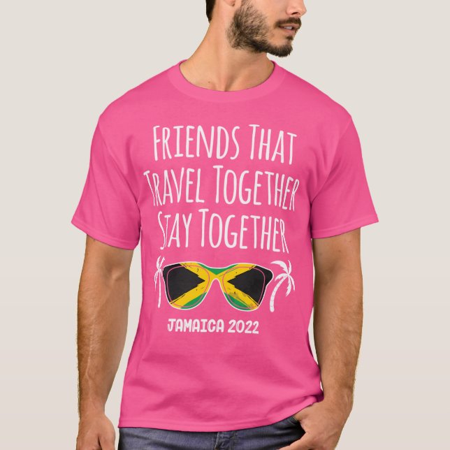 Camiseta Amigos que viajan juntos Chicas de Jamaica Viaje 2 (Anverso)