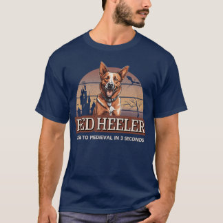 Camiseta Amigos Red Heeler Zeroo Medieval En 3 Segundos