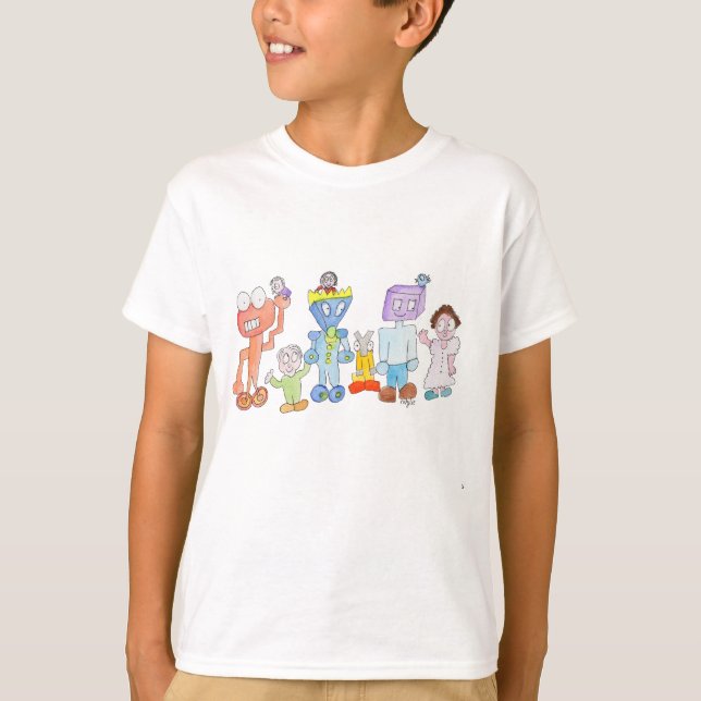 Camiseta Amigos Robots (Anverso)