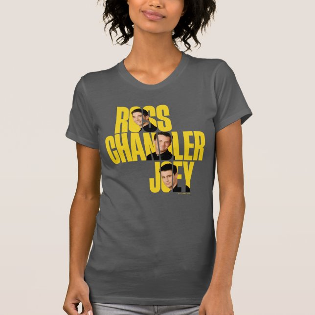 Camiseta AMIGOS™ | Ross, Chandler y Joey (Anverso)