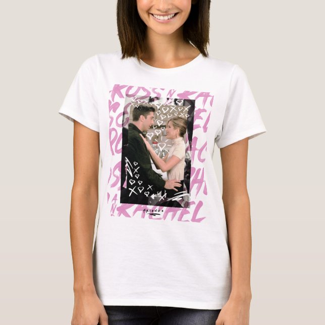 Camiseta AMIGOS™ | Ross Y Rachel Doodled Hearts (Anverso)
