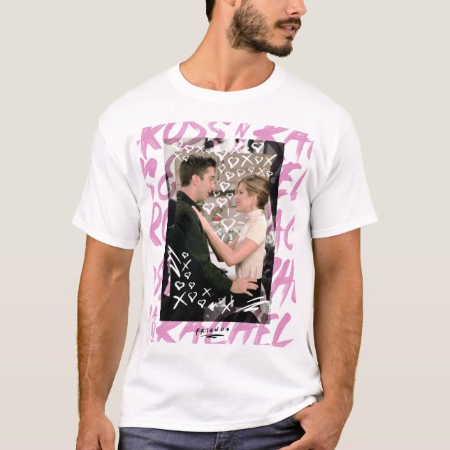Camiseta AMIGOS™ | Ross Y Rachel Doodled Hearts (Anverso)