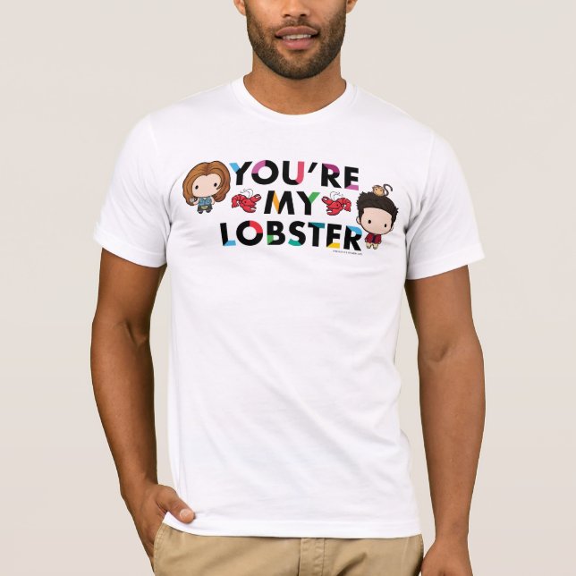 Camiseta AMIGOS™ | Ross y Rachel Lobster Chibi (Anverso)