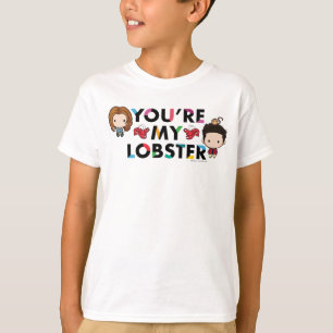 Camiseta AMIGOS™   Ross y Rachel Lobster Chibi