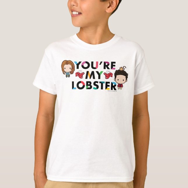 Camiseta AMIGOS™ | Ross y Rachel Lobster Chibi (Anverso)