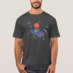 Camiseta Amigos sonrientes Charlie del coche espacial y reg