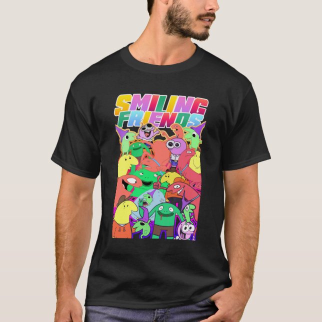 CAMISETA AMIGOS SONRIENTES DISTURBIOS (Anverso)