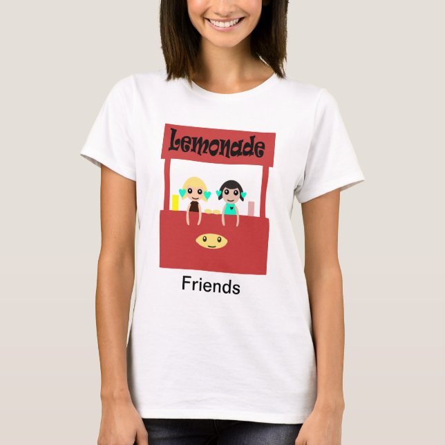 Camiseta Amigos: Soporte de lemonade (Anverso)