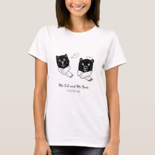 Camiseta Amigos Tiernos de Sr Gato y Sr Oso