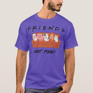 Camiseta Amigos veganos graciosos no comen a los animales v