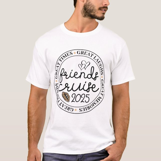 Camiseta Amigos viajan en crucero en 2025 (Anverso)