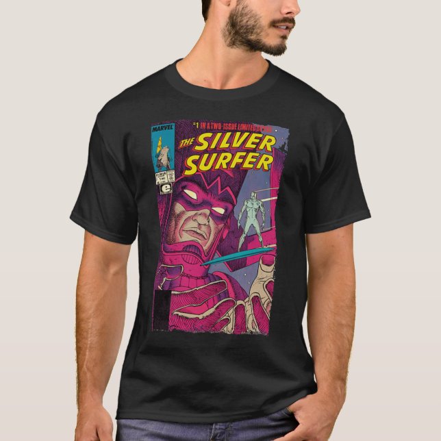 Camiseta Amigos Vintage Silver Surfer (Anverso)