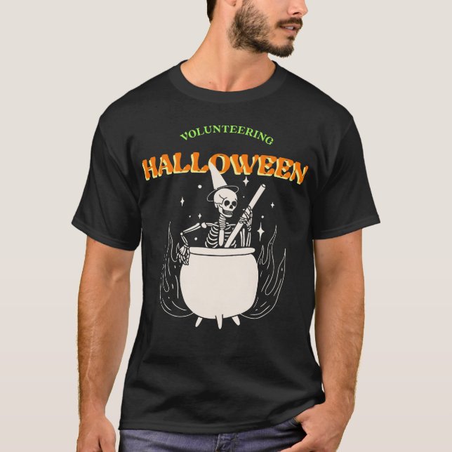 Camiseta Amigos voluntarios de Halloween (Anverso)