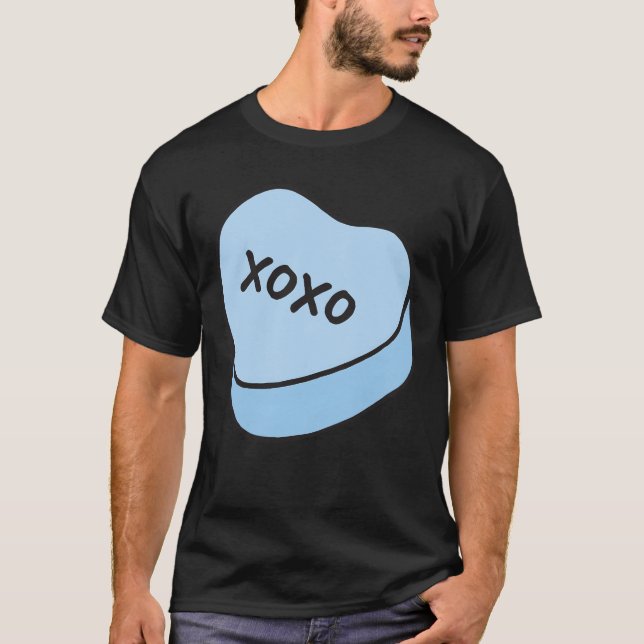 Camiseta amigos XOXO Candy Heart (Anverso)