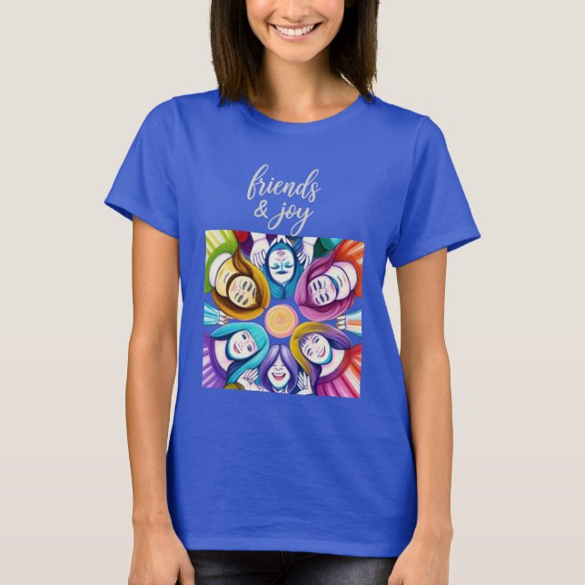 Camiseta Amigos y alegría (Anverso)