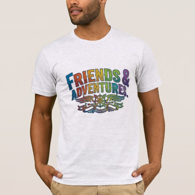 Camiseta Amigos y Aventuras (Anverso)