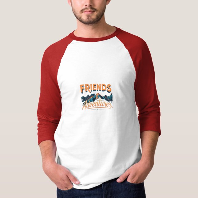 Camiseta Amigos y aventureros (Anverso)