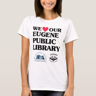 Camiseta Amigos y Fundación Amen la Biblioteca Pública Euge