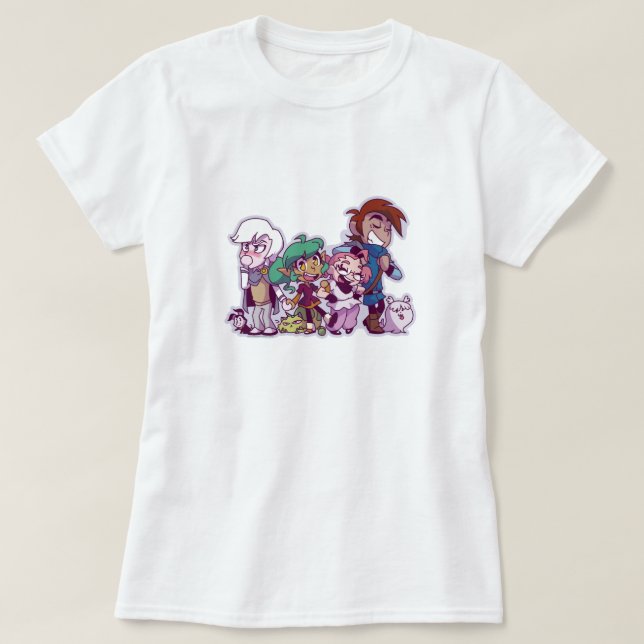 Camiseta ¡Amigos y mascotas del Harpy Gee! (Diseño del anverso)